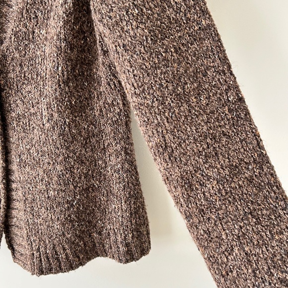 Charter Club Brown Marled Knit Button Cardigan - Picture 10 of 16